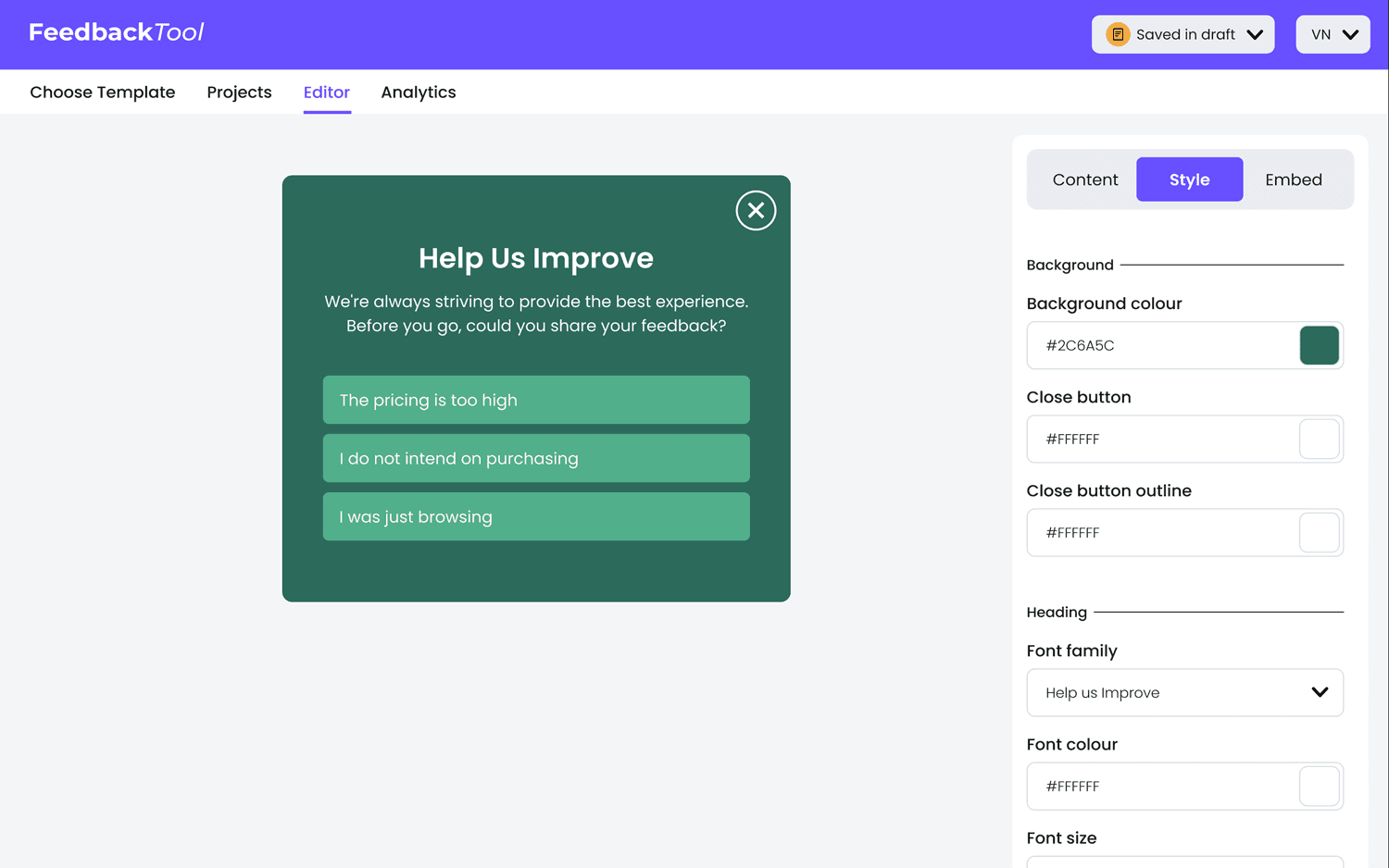 Feedback Tool